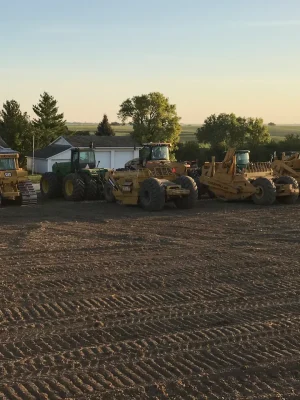 Fleet of dozers