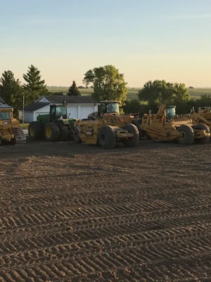 Fleet of dozers